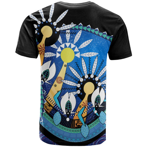 Australia Torres Strait T-Shirt - Dhari Mask In Plam Tree Australia Torres Strait T-Shirt - Dhari Mask In Plam Tree