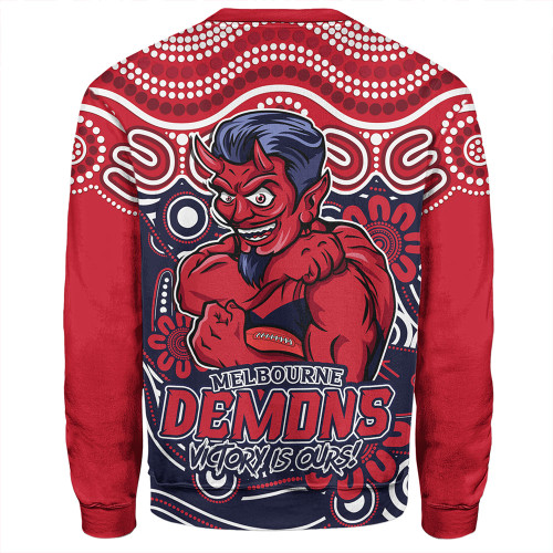 Melbourne Sweatshirt Aboriginal Inspired Tough Fan Football For Life