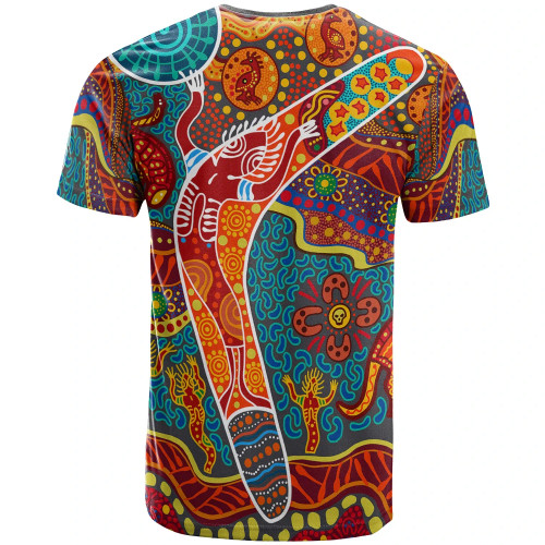 Australia Aboriginal T-Shirt - Indigenous Boomerang Australia Aboriginal T-Shirt - Indigenous Boomerang