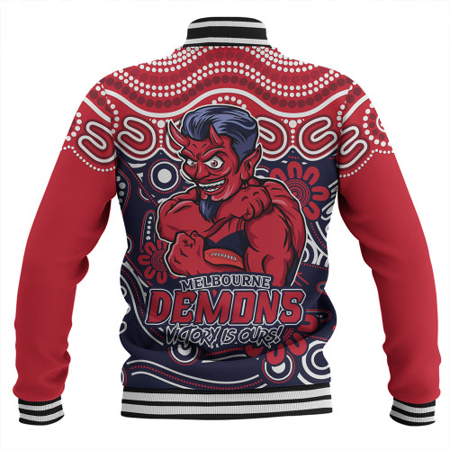 Melbourne Baseball Jacket Aboriginal Inspired Tough Fan Football For Life Melbourne Baseball Jacket Aboriginal Inspired Tough Fan Football For Life