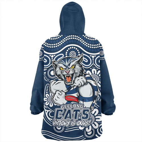 Geelong Cats Snug Hoodie Aboriginal Inspired Tough Fan Football For Life
