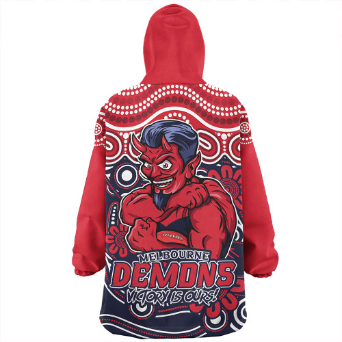 Melbourne Snug Hoodie Aboriginal Inspired Tough Fan Football For Life Melbourne Snug Hoodie Aboriginal Inspired Tough Fan Football For Life