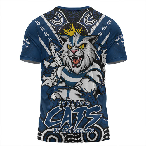 Geelong Cats T-Shirt Ripped Legacy Of The Game Geelong Cats T-Shirt Ripped Legacy Of The Game