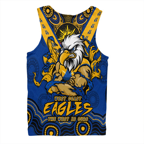 West Coast Eagles Men Singlet Ripped Legacy Of The Game West Coast Eagles Men Singlet Ripped Legacy Of The Game
