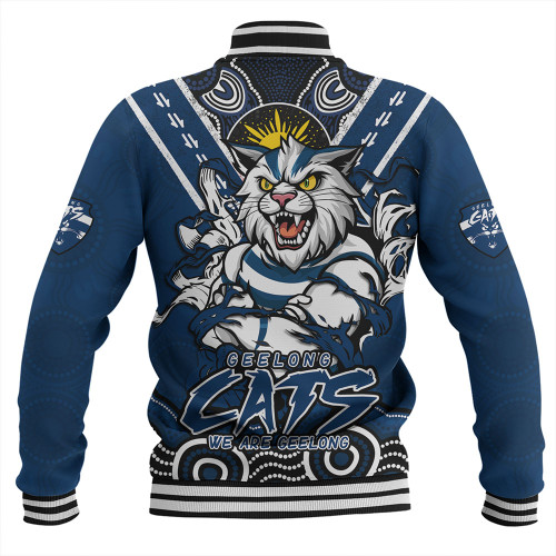 Geelong Cats Baseball Jacket Ripped Legacy Of The Game