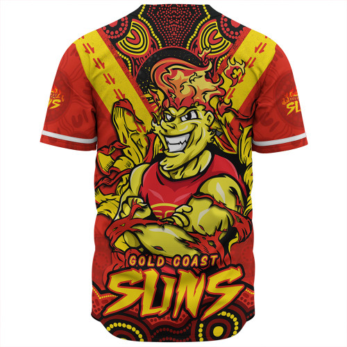 Gold Coast SUNS Baseball Shirt Ripped Legacy Of The Game Gold Coast SUNS Baseball Shirt Ripped Legacy Of The Game