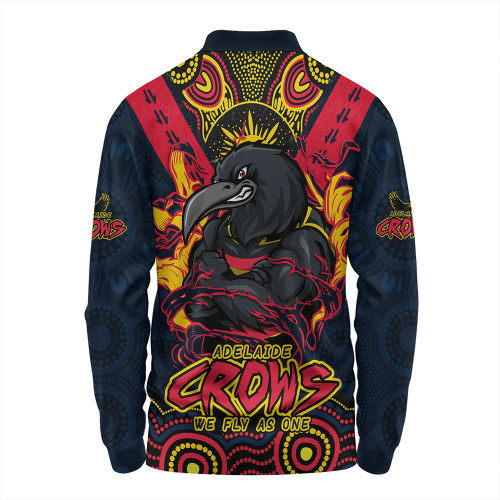 Adelaide Crows Long Sleeve Polo Shirt Ripped Legacy of the Game Adelaide Crows Long Sleeve Polo Shirt Ripped Legacy of the Game