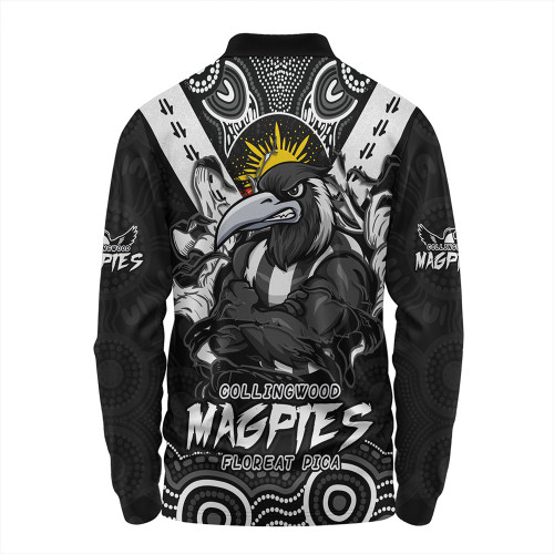 Collingwood Long Sleeve Polo Shirt Ripped Legacy of the Game