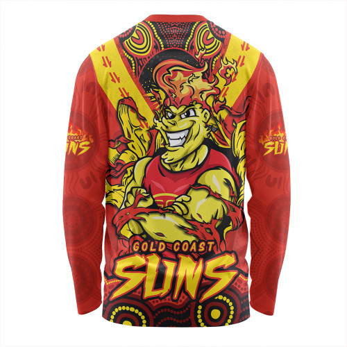 Gold Coast SUNS Long Sleeve T-shirt Ripped Legacy Of The Game Gold Coast SUNS Long Sleeve T-shirt Ripped Legacy Of The Game