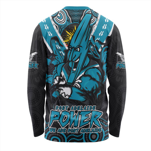 Port Adelaide Long Sleeve T-shirt Ripped Legacy Of The Game