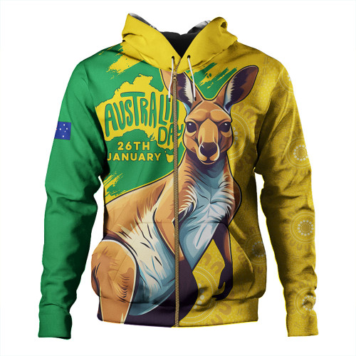 Australia Hoodie Australia Day Kangaroo Art With Aboriginal Pattern Inspired Australia Hoodie Australia Day Kangaroo Art With Aboriginal Pattern Inspired