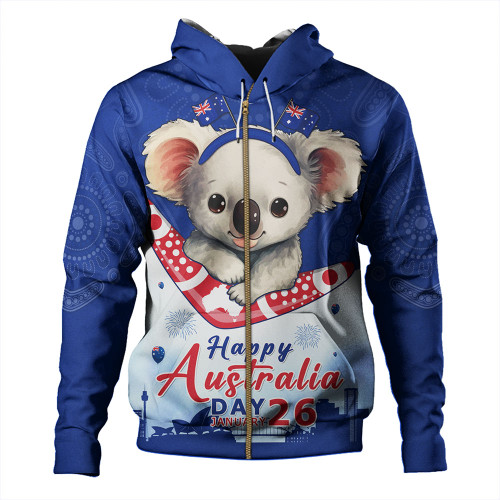 Australia Hoodie Happy Australia Day Koala With Boomerang Edition Australia Hoodie Happy Australia Day Koala With Boomerang Edition