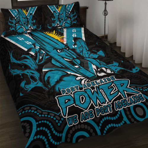 Port Adelaide Quilt Bed Set Ripped Legacy Of The Game