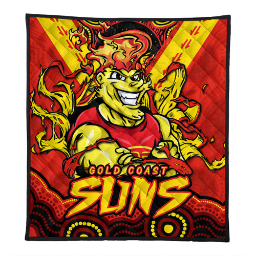 Gold Coast SUNS Quilt Ripped Legacy Of The Game Gold Coast SUNS Quilt Ripped Legacy Of The Game