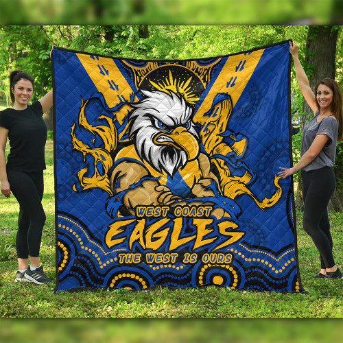 West Coast Eagles Quilt Ripped Legacy Of The Game West Coast Eagles Quilt Ripped Legacy Of The Game