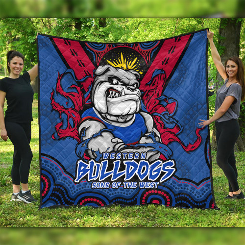 Western Bulldogs Quilt Ripped Legacy Of The Game Western Bulldogs Quilt Ripped Legacy Of The Game