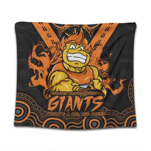 GWS GIANTS Tapestry Ripped Legacy Of The Game GWS GIANTS Tapestry Ripped Legacy Of The Game