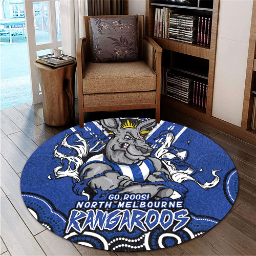 North Melbourne Round Rug Ripped Legacy Of The Game