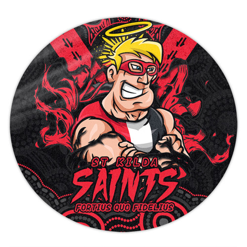 St Kilda Round Rug Ripped Legacy Of The Game