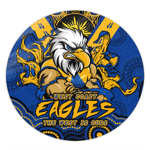 West Coast Eagles Round Rug Ripped Legacy Of The Game
