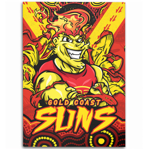 Gold Coast SUNS Area Rug Ripped Legacy Of The Game