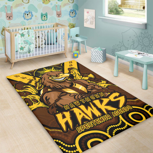 Hawthorn Area Rug Ripped Legacy Of The Game