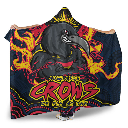 Adelaide Crows Hooded Blanket Ripped Legacy Of The Game
