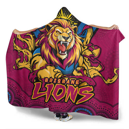 Brisbane Lions Hooded Blanket Ripped Legacy Of The Game
