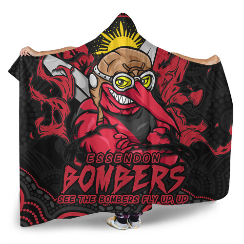 Essendon Hooded Blanket Ripped Legacy Of The Game