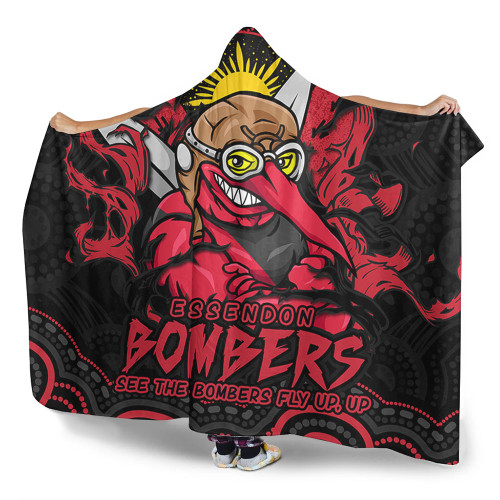 Essendon Hooded Blanket Ripped Legacy Of The Game