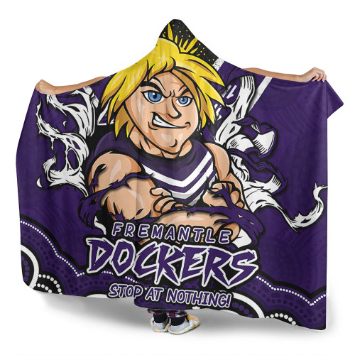 Fremantle Hooded Blanket Ripped Legacy Of The Game Fremantle Hooded Blanket Ripped Legacy Of The Game