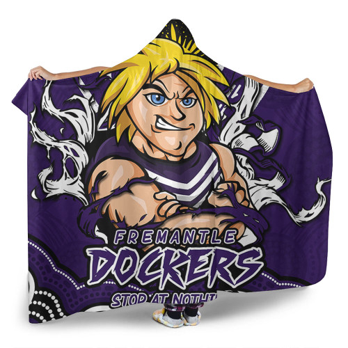 Fremantle Hooded Blanket Ripped Legacy Of The Game Fremantle Hooded Blanket Ripped Legacy Of The Game
