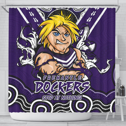 Fremantle Shower Curtain Ripped Legacy Of The Game Fremantle Shower Curtain Ripped Legacy Of The Game