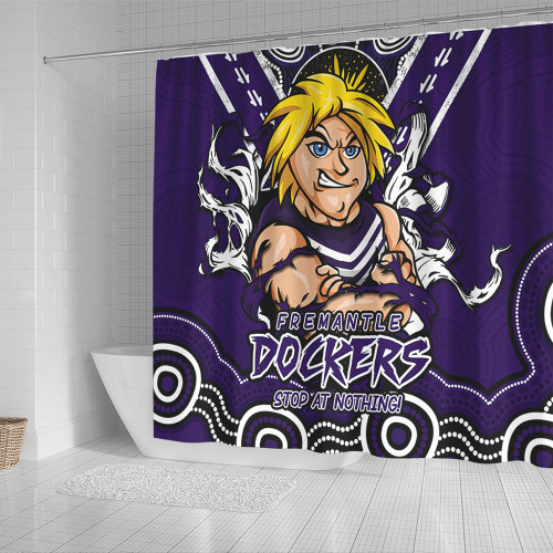 Fremantle Shower Curtain Ripped Legacy Of The Game Fremantle Shower Curtain Ripped Legacy Of The Game