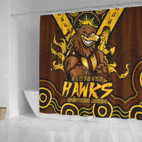 Hawthorn Shower Curtain Ripped Legacy Of The Game Hawthorn Shower Curtain Ripped Legacy Of The Game