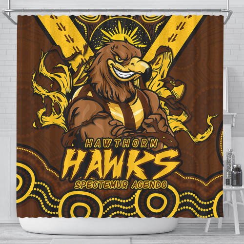 Hawthorn Shower Curtain Ripped Legacy Of The Game Hawthorn Shower Curtain Ripped Legacy Of The Game