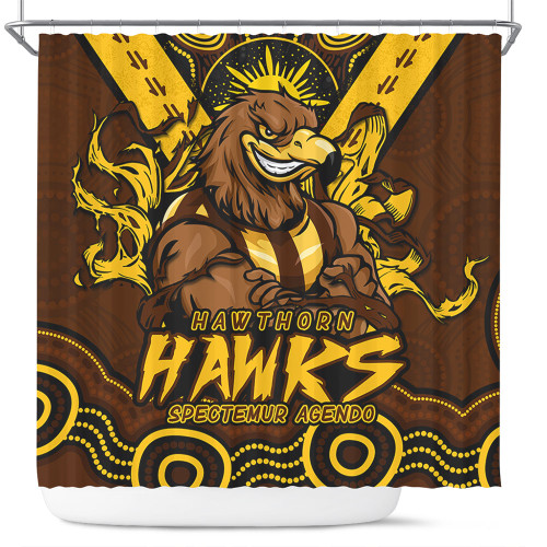 Hawthorn Shower Curtain Ripped Legacy Of The Game Hawthorn Shower Curtain Ripped Legacy Of The Game