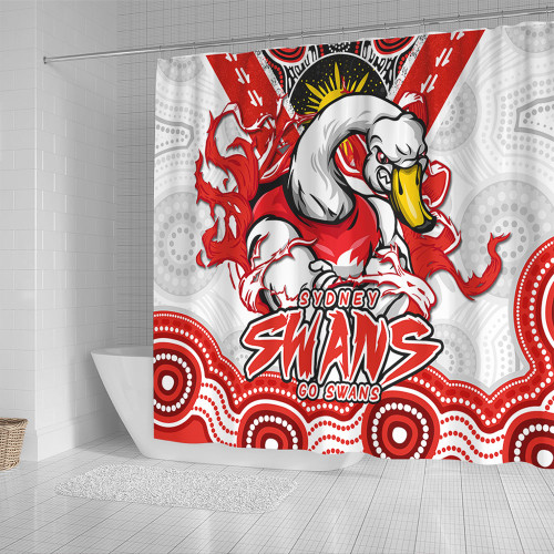 Sydney Swans Shower Curtain Ripped Legacy Of The Game