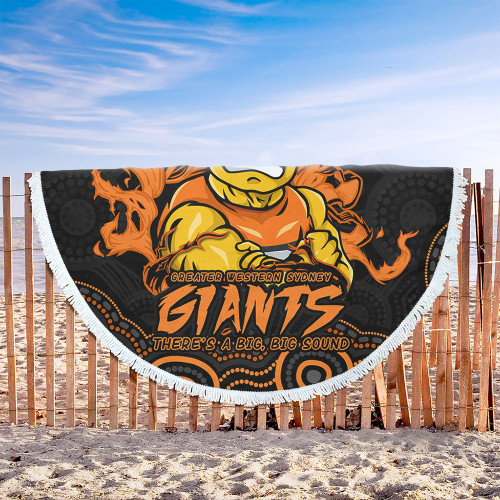 GWS GIANTS Beach Blanket Ripped Legacy Of The Game GWS GIANTS Beach Blanket Ripped Legacy Of The Game
