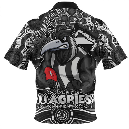 Collingwood Hawaiian Shirt Blazing Spirit Of Victory Collingwood Hawaiian Shirt Blazing Spirit Of Victory
