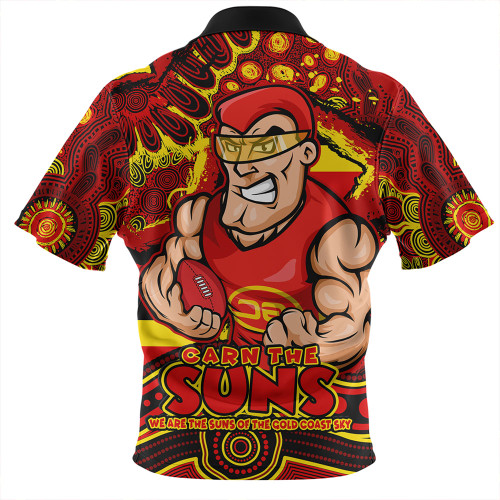 Gold Coast SUNS Hawaiian Shirt Blazing Spirit Of Victory