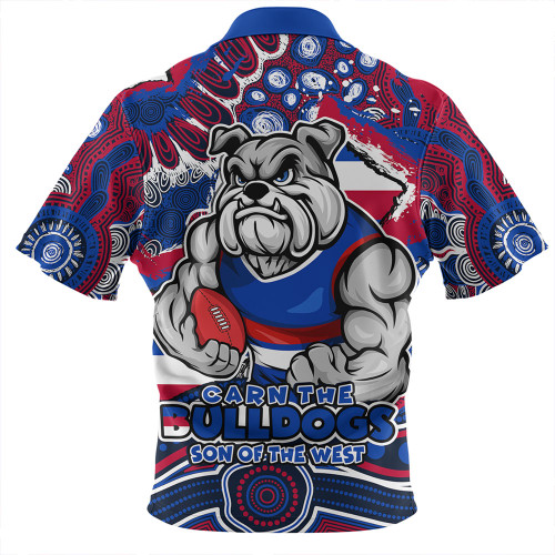 Western Bulldogs Hawaiian Shirt Blazing Spirit Of Victory Western Bulldogs Hawaiian Shirt Blazing Spirit Of Victory
