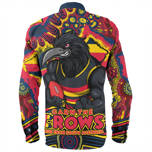 Adelaide Crows Long Sleeve Shirt Blazing Spirit Of Victory Adelaide Crows Long Sleeve Shirt Blazing Spirit Of Victory