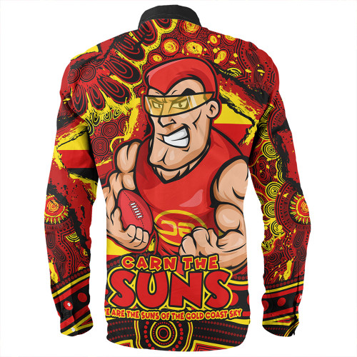 Gold Coast SUNS Long Sleeve Shirt Blazing Spirit Of Victory Gold Coast SUNS Long Sleeve Shirt Blazing Spirit Of Victory