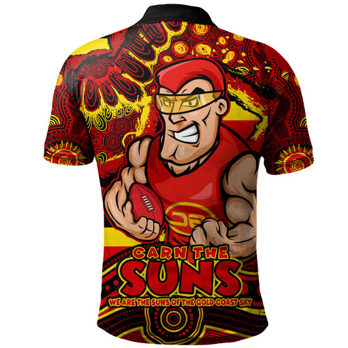 Gold Coast SUNS Polo Shirt Blazing Spirit Of Victory Gold Coast SUNS Polo Shirt Blazing Spirit Of Victory