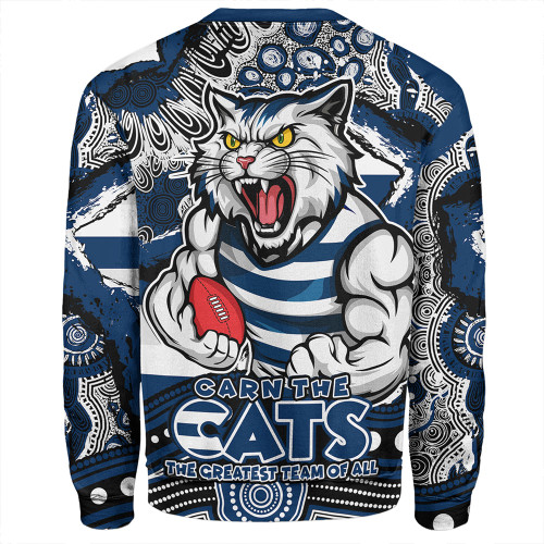 Geelong Cats Sweatshirt Blazing Spirit Of Victory Geelong Cats Sweatshirt Blazing Spirit Of Victory