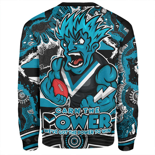 Port Adelaide Sweatshirt Blazing Spirit Of Victory Port Adelaide Sweatshirt Blazing Spirit Of Victory