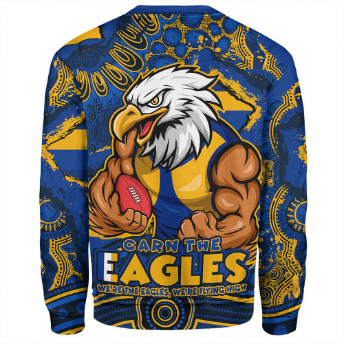 West Coast Eagles Sweatshirt Blazing Spirit Of Victory West Coast Eagles Sweatshirt Blazing Spirit Of Victory