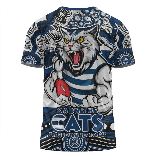 Geelong Cats T-Shirt Blazing Spirit Of Victory Geelong Cats T-Shirt Blazing Spirit Of Victory