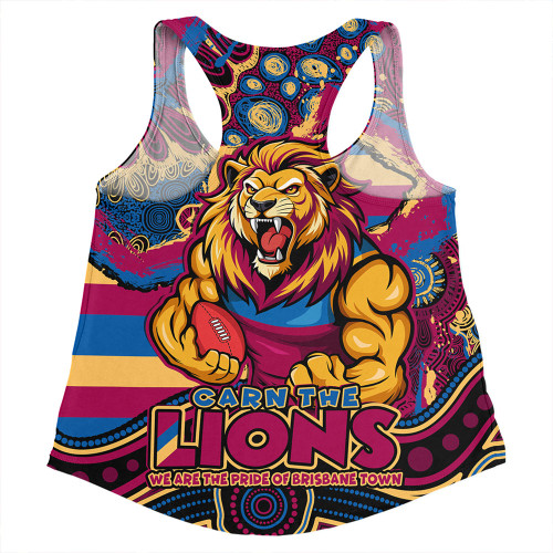Brisbane Lions Women Racerback Singlet Blazing Spirit Of Victory Brisbane Lions Women Racerback Singlet Blazing Spirit Of Victory